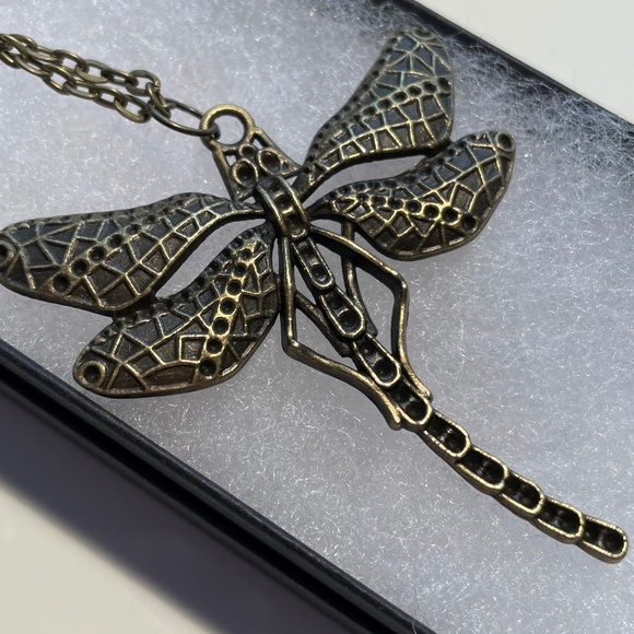 🦋NIB 🌸3/$25 Dragonfly Pendant + chain | 20" - Picture 4 of 13